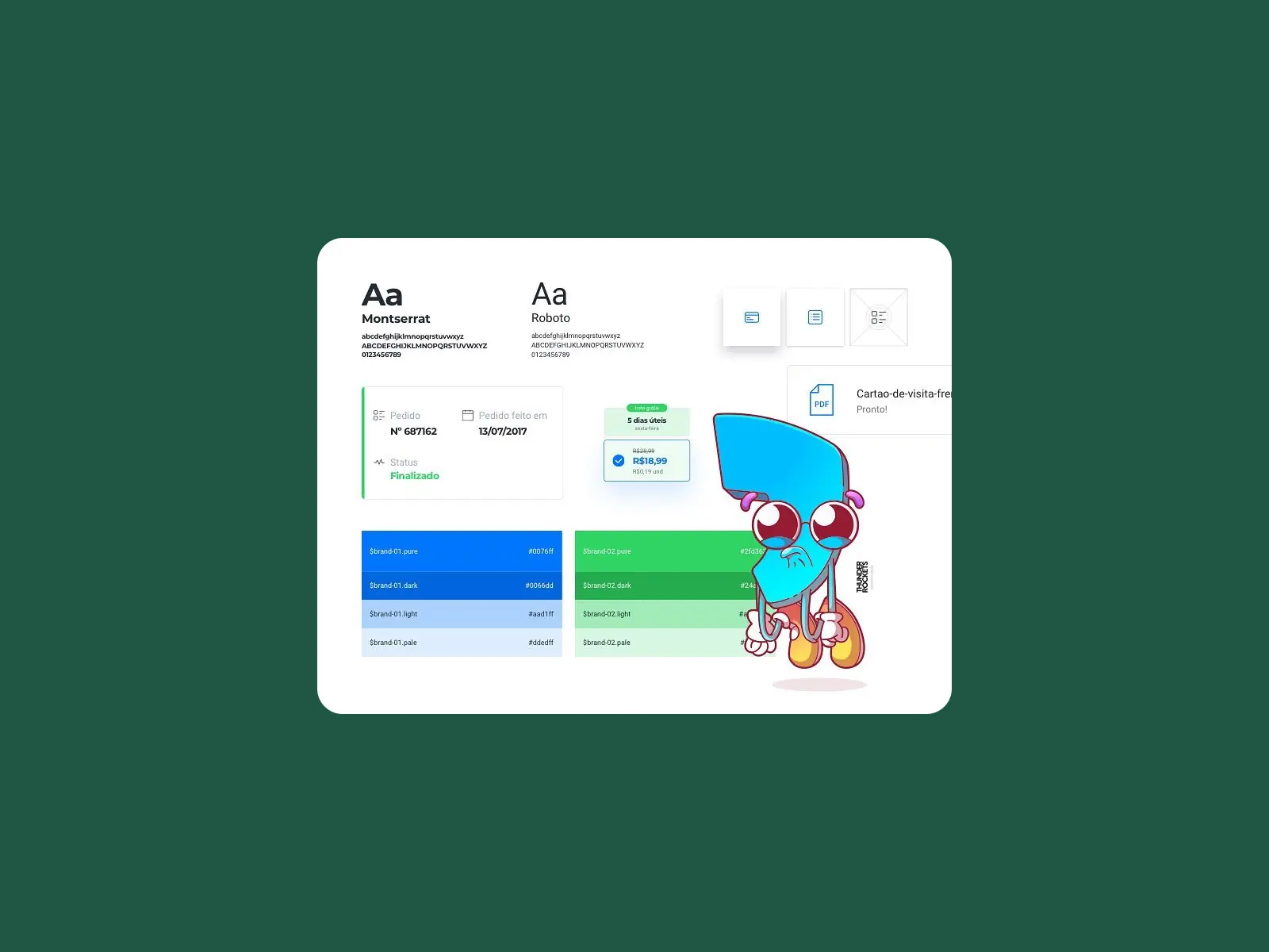 Fundamentos do design system: tipografia, cores e componentes