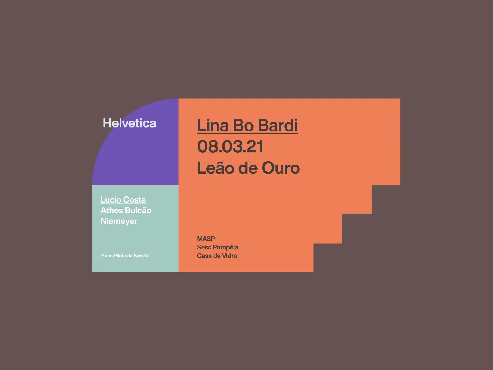 Composição tipográfica e de cores da marca Loft